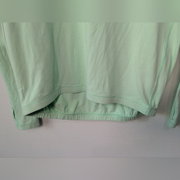 LULULEMON HEALTHY HEART FRESH TEAL PULLOVER BUTTERY SOFT Mint Green Sz 6 - 8 - Picture 5 of 11